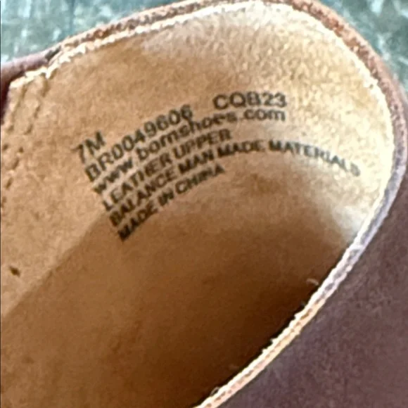 BORN Calypso Brown Leather Slingback Clogs Heels NIB Size 7 - Picture 11 of 12